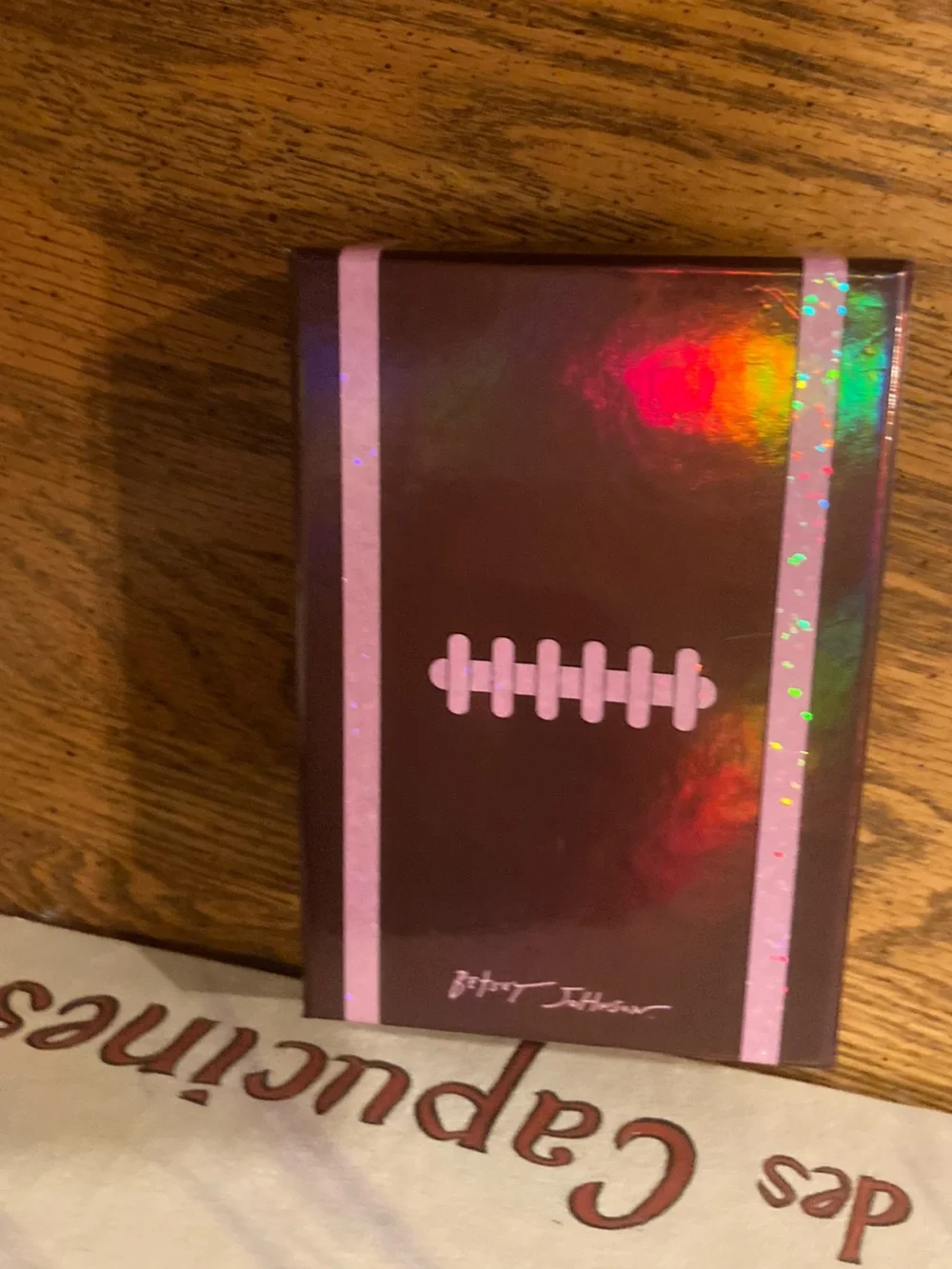 Betsey Johnson Football Keychain Card Holder Charm